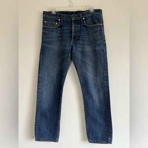 DIOR Homme. Medium Wash Straight Leg Slim Fit Denim Jeans. Size US 32.